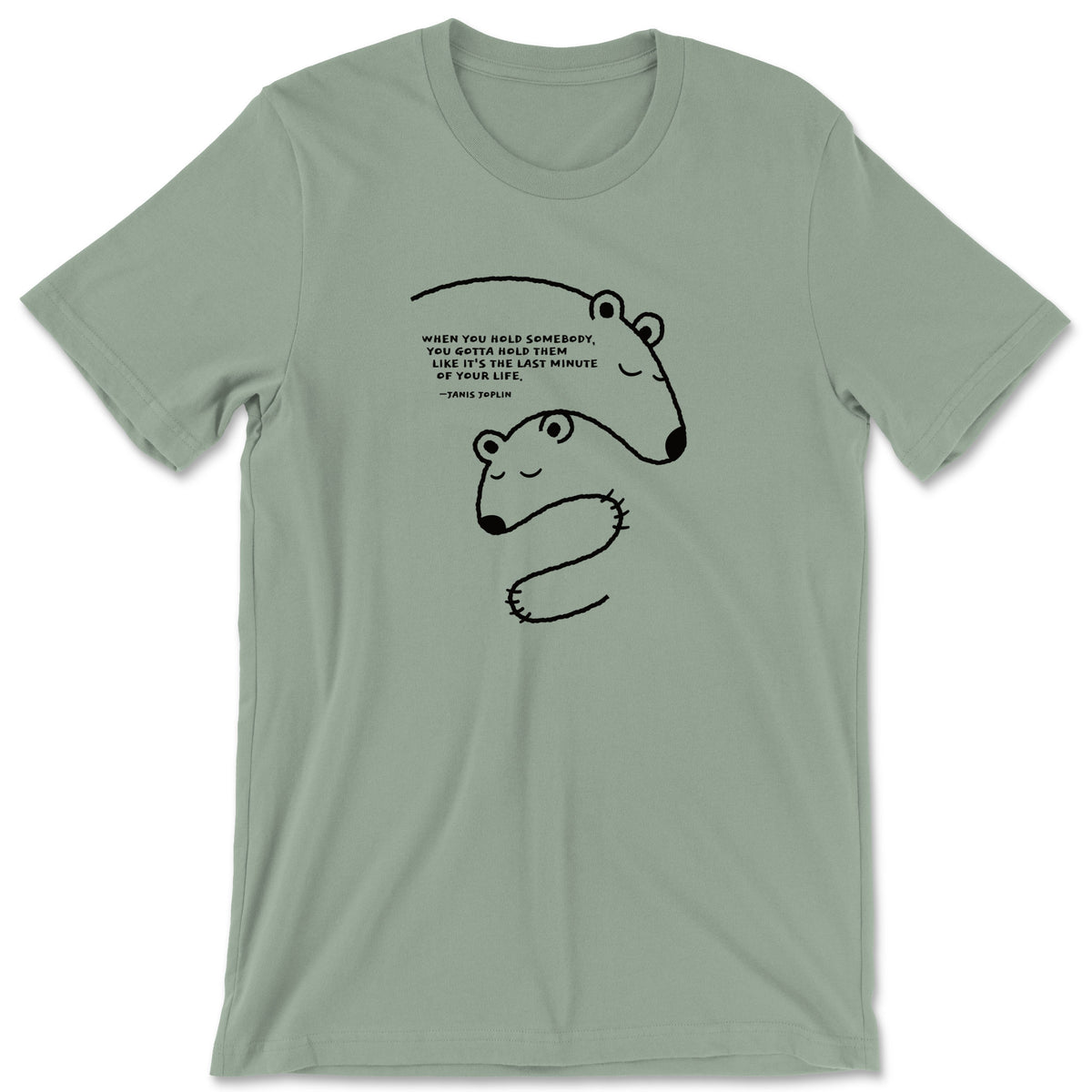 "Hold Somebody" T-shirt (Janis Joplin)