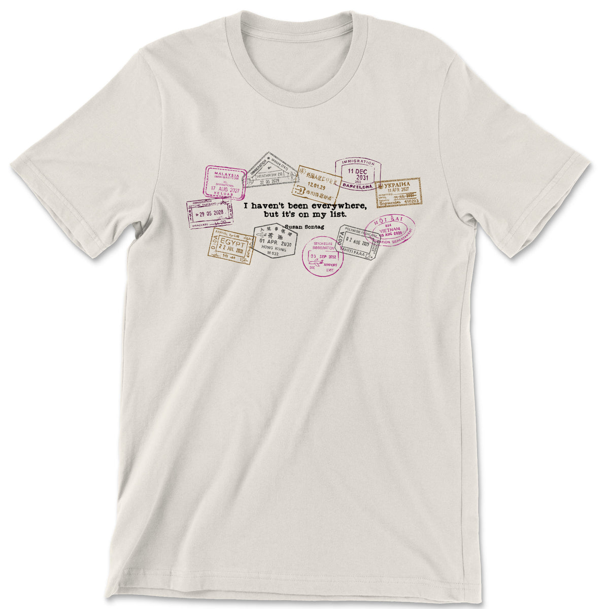 "Been Everywhere" T-shirt (Susan Sontag)
