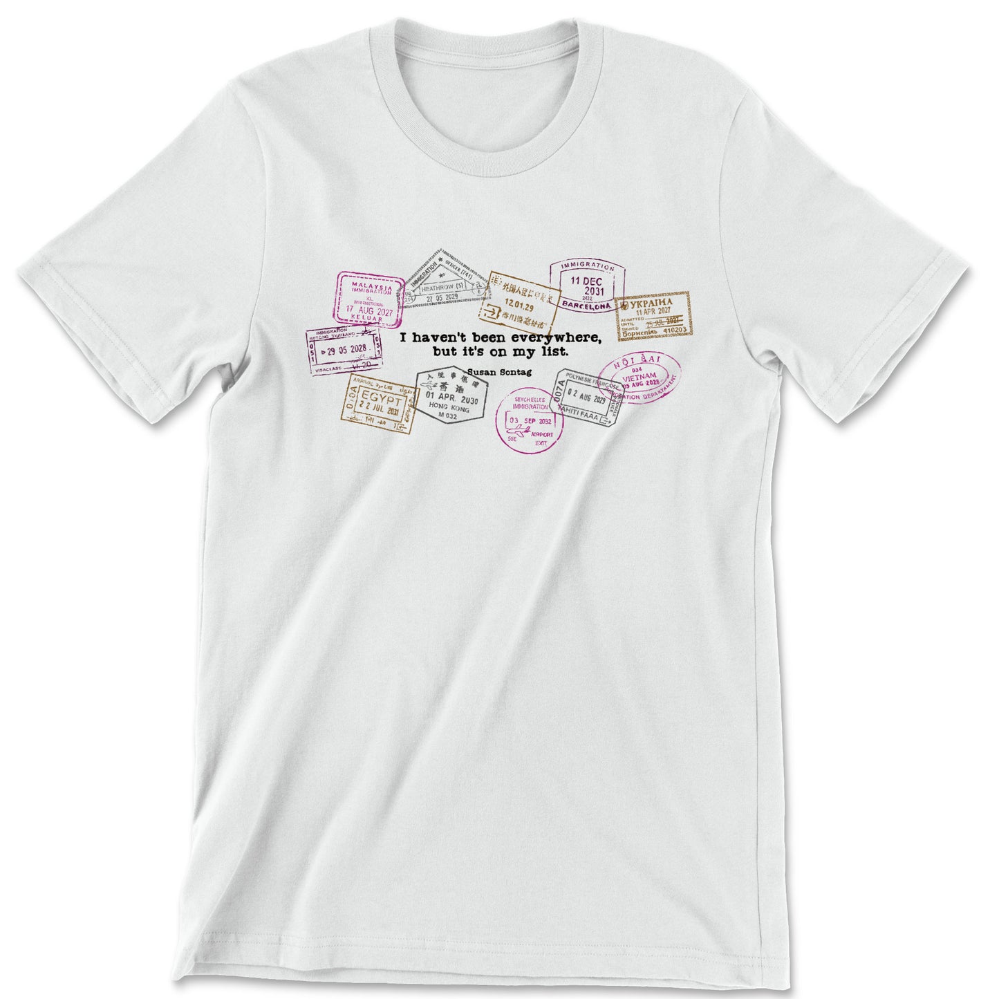 "Been Everywhere" T-shirt (Susan Sontag)