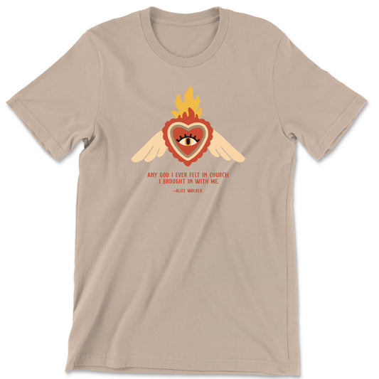 "God in Church" T-shirt (Alice Walker)